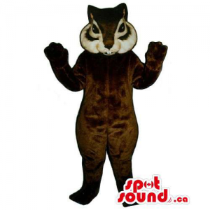 Customised Brown And White Squirrel Animal Mascot