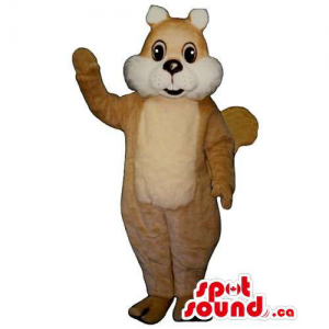Customised Brown And White Chipmunk Animal Mascot