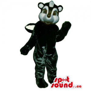 Customised Cute White And Black Skunk Animal Mascot