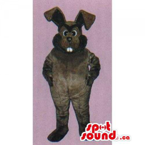 Customised All Dark Brown Rabbit Animal Mascot