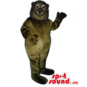 Customised All Dark Brown Seal Water Animal Mascot