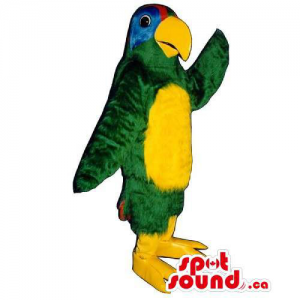 Customised Colourful Parrot Bird Mascot With Yellow Belly