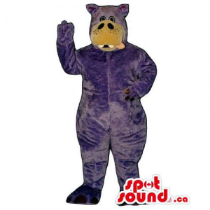 Purple Hippopotamus Animal...