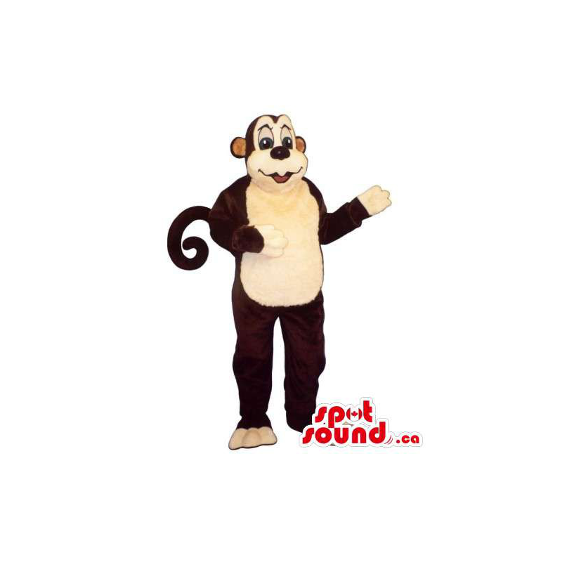 Mascota Mono Negro De Felpa Animal Con Cola Enroscada - SpotSound Mascotas Canadá / Estados Unidos mascota / Latinoaméric Tamaño L (175-180 CM)