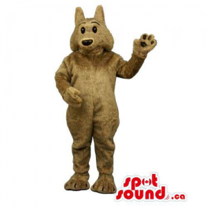 Customised All Brown Plush Wolf Animal Mascot