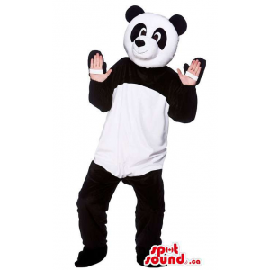 Panda Bear Mascot Com opção...