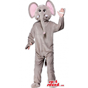 Elephant Mascot With Comfortable Option For Your Hands