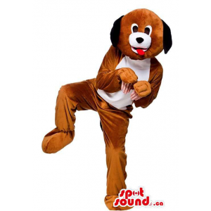 Dog Mascot With Comfortable Option For Your Hands