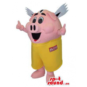 Peppa Pig no vestido dos desenhos animados da mascote do personagem traje  vermelho - SpotSound Mascotes no Canadá / mascote US / Cortar L (175-180CM)