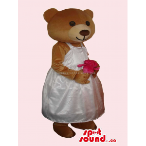 Urso de Brown Menina Com...