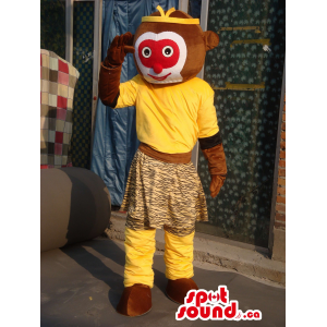 Mascota Mono Rojo De Felpa...