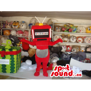 Customised Red Robot Plush...