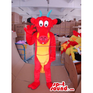 Mascote do dragão vermelho...