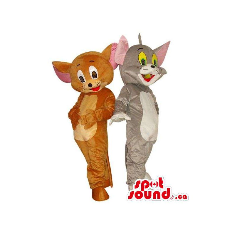 Tom And Jerry Cat And Mouse Couple Cartoon Character Mascots Spotsound Mascots In Canada Us Latin America Sizes L 175 180cm