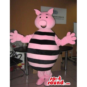 Piglet Pig Character Mascot From Winnie The Pooh Well-Known Cartoon