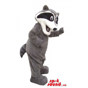 Customised Cute Grey And Black Skunk Plush Animal Mascot