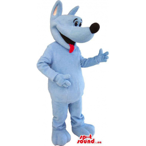 Todo cão azul da mascote de...