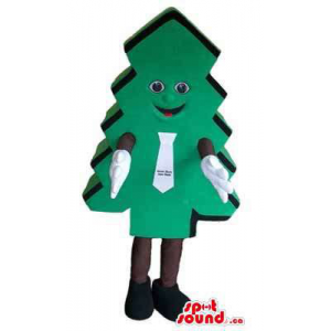 Mascote Grande árvore verde...