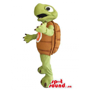 Turtle mascote animal com...