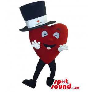 Red Large Heart Mascot...