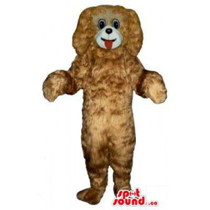 All Brown Plush Dog Mascot...