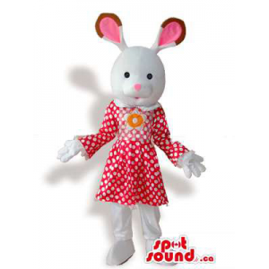 White Rabbit Girl Plush...