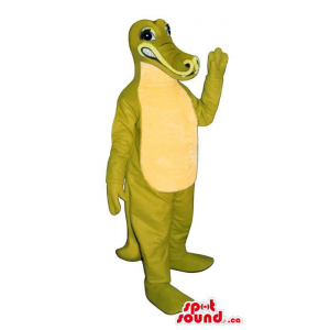Green And Yellow Crocodile Jungle Animal Plush Mascot