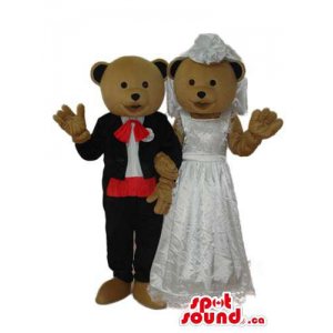 Brown Teddy Bear Couple...