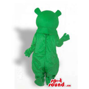 Verde Urso Floresta Mascot...