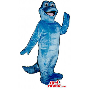 Customised All Cute All Blue Alligator Plush Mascot
