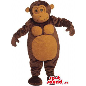 Dark Brown Plush Macaco da...