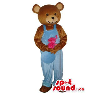 Brown Teddy Mascote...