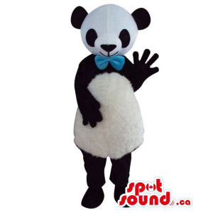 Urso de panda bonito Mascot...