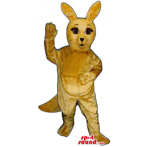 Cute All Light Brown Kangaroo Plush Animal Mascot