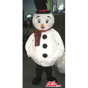 Branco Snowman mascote Com...