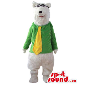 White Bear Mascot Plush...