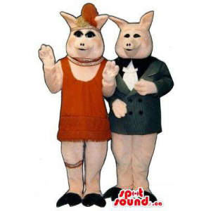 Pareja De Mascotas Cerdito...