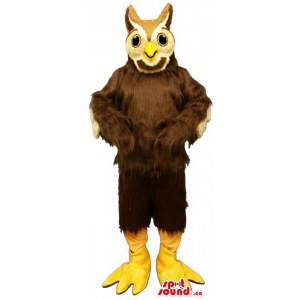Dark Brown Owl Plush Mascot...