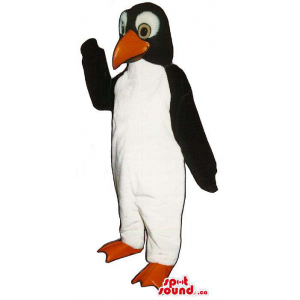 Preto Mascote do pinguim...