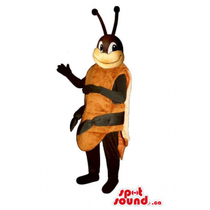 Cute Brown Bug Plush Mascot...