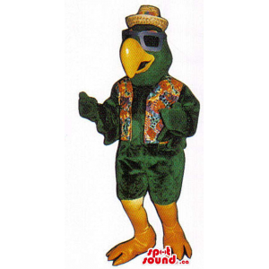 All Black Bird Mascot Plush...