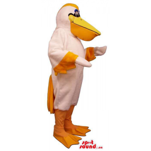 White Pelican Mascot With...