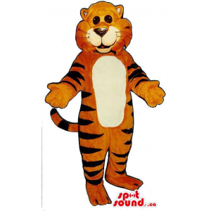 Laranja Tiger Mascot Plush...