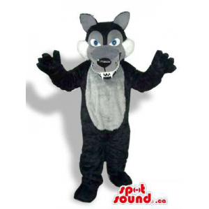 Black Wolf Plush Mascot...