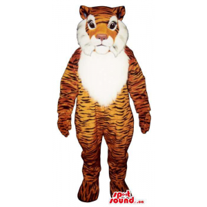 Cute Orange Tiger Mascot...