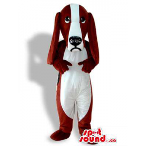 Dog Mascot In White And Red...