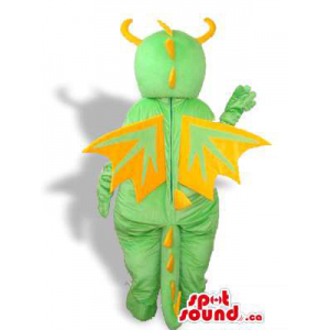 Cute Green Dragon Mascot...