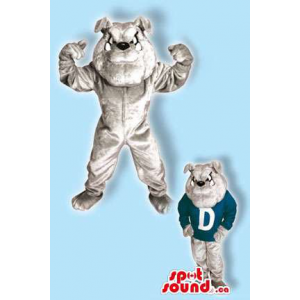 Grey Bulldog Mascot That...