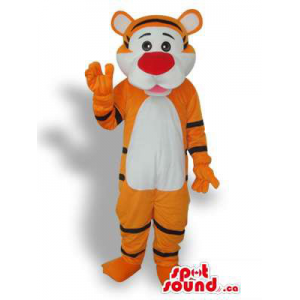 Mascota Tigre Naranja Y...