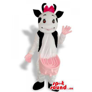 Girl Cow Animal Plush...
